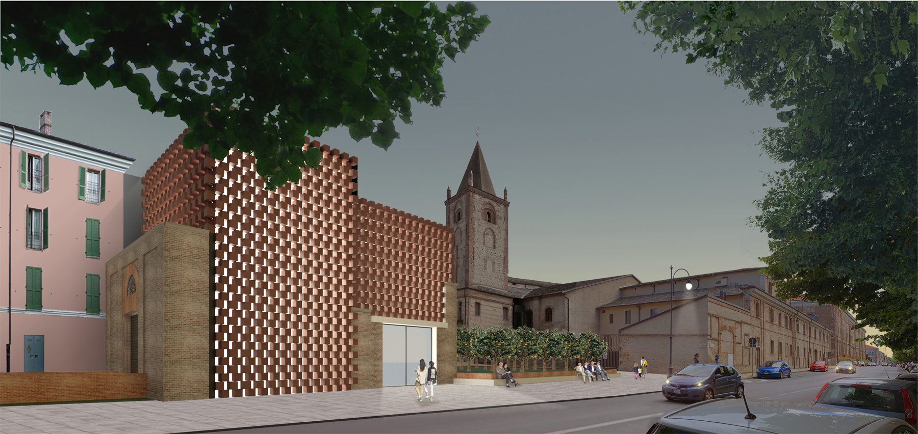 Re-design of the ex”Frigorifero Militare” Building into Exhibition Spaces, Auditorium and Cafeteria, Cuneo Italy